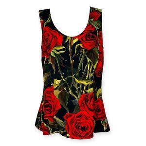 Dolce & Gabbana Rose Print Top